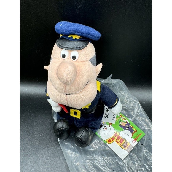 Frosty The Snowman Traffic Cop Plush Doll Bennie Stuffins CVS 6" New In Bag! - Picture 1 of 10